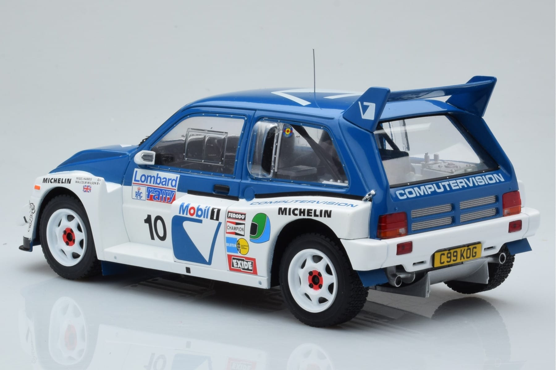 MG Metro 6R4 #10 M. Wilson / N. Harris RAC Rally 1986 IXO 1:18 18RMC068A Metal - imaginea 5 din 6