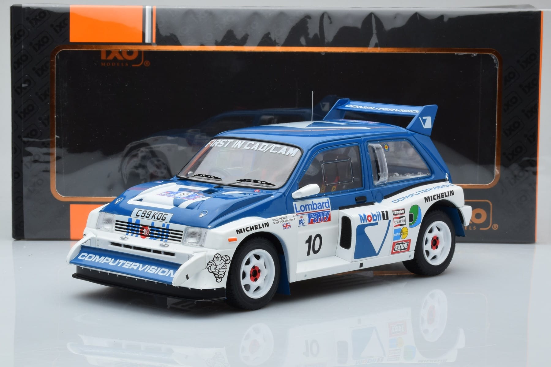 MG Metro 6R4 #10 M. Wilson / N. Harris RAC Rally 1986 IXO 1:18 18RMC068A Metal - imaginea 6 din 6
