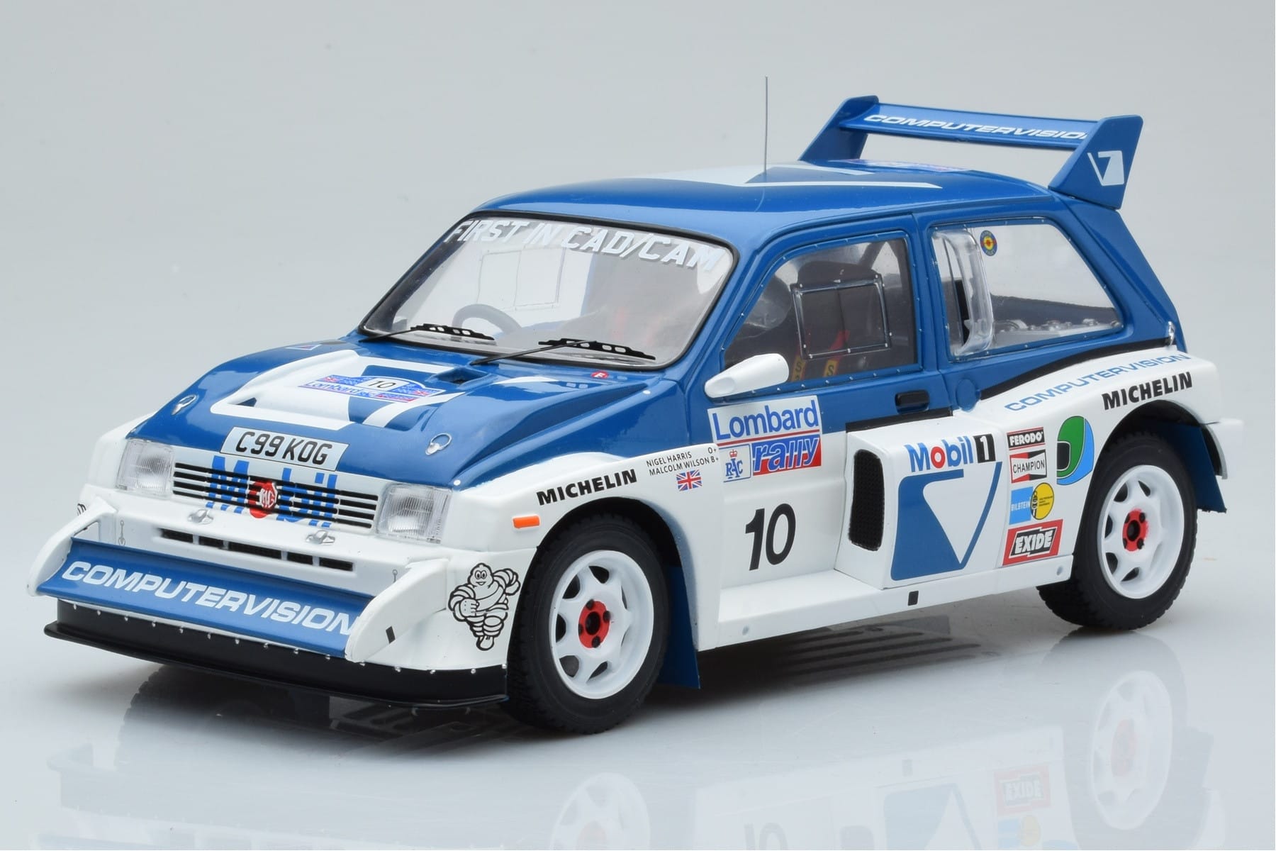 MG Metro 6R4 #10 M. Wilson / N. Harris RAC Rally 1986 IXO 1:18 18RMC068A Metal