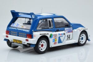 MG Metro 6R4 #14 D. Llewellin / P. Short RAC Rally 1986 IXO 1:18 18RMC068C Metal - imaginea 2 din 6