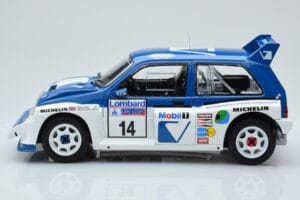 MG Metro 6R4 #14 D. Llewellin / P. Short RAC Rally 1986 IXO 1:18 18RMC068C Metal - imaginea 3 din 6