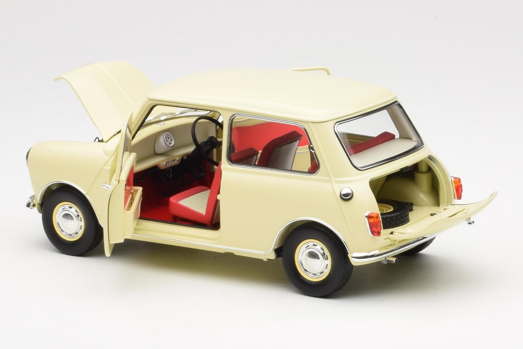 Morris Mini Minor Alb Kyosho 1:18 08964W Metal - imaginea 5 din 8