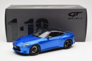 Nissan Fairlady Z Z35 Bayside Albastru GT Spirit 1:18 GT387 Rășină - imaginea 6 din 6