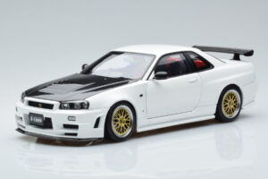 Nissan Skyline GT-R R34 Nismo Z-Tune Alb MotorHelix 1:18