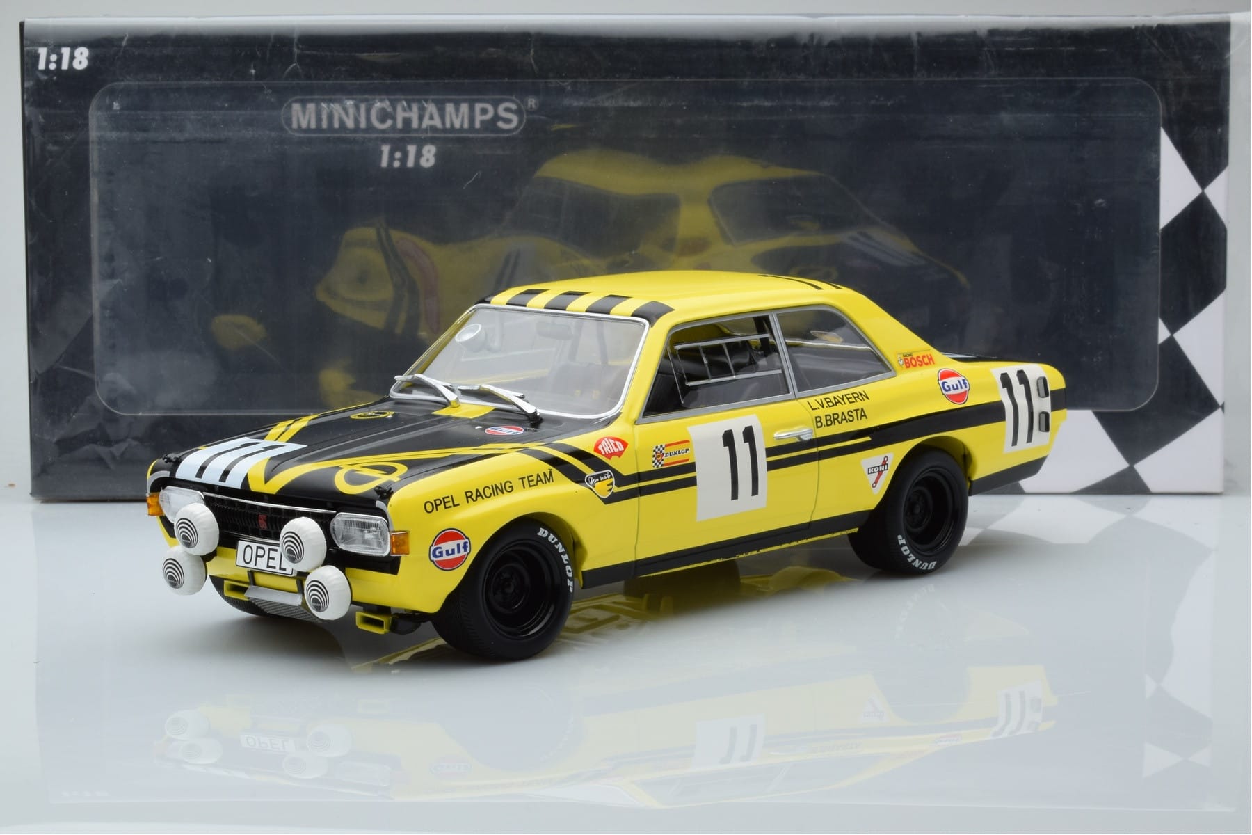 Opel Commodore A Steinmetz #11 E. von Bayern / Johansson 24 Hours of Spa 1970 Minichamps 1:18 155704611 Metal - imaginea 6 din 6