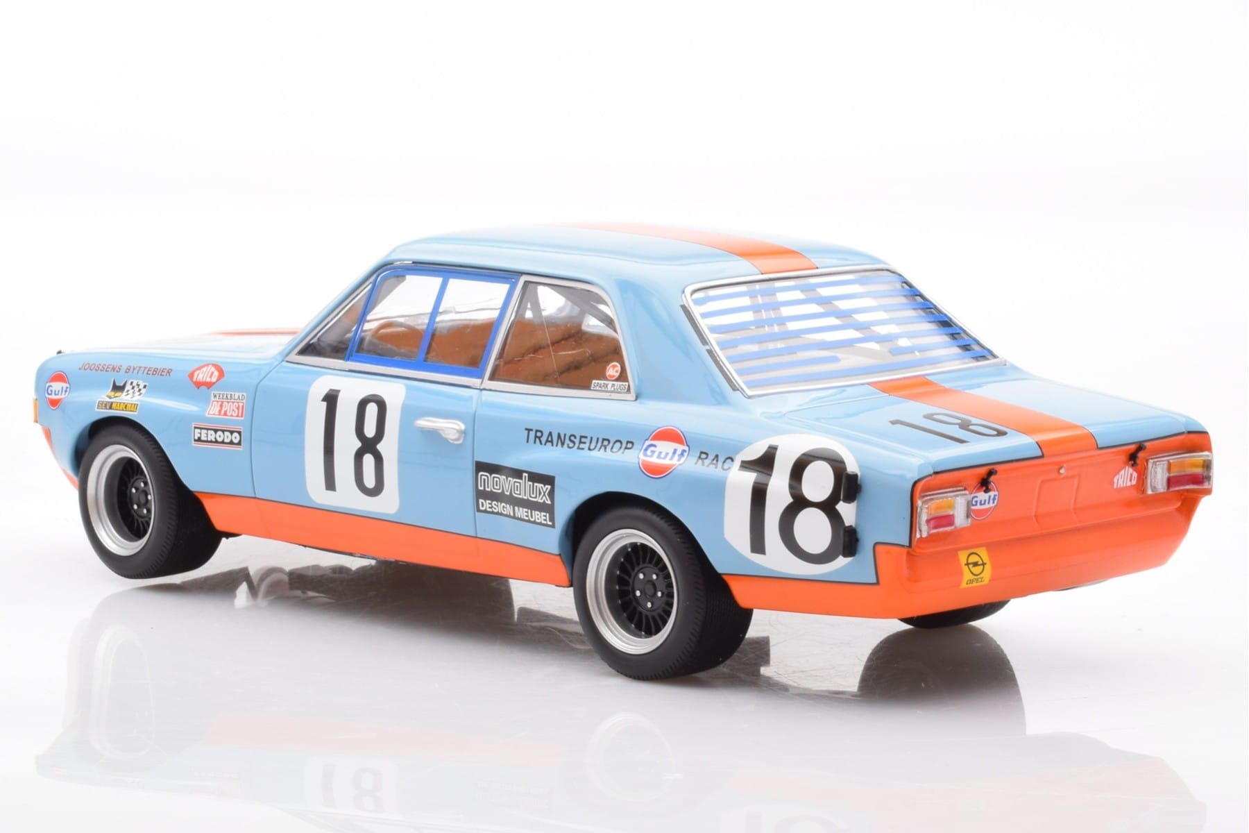 Opel Commodore A Steinmetz Gulf #18 Joossens / Byttebier 24 Hours of Spa 1971 Minichamps 1:18 155714618 Metal - imaginea 5 din 6