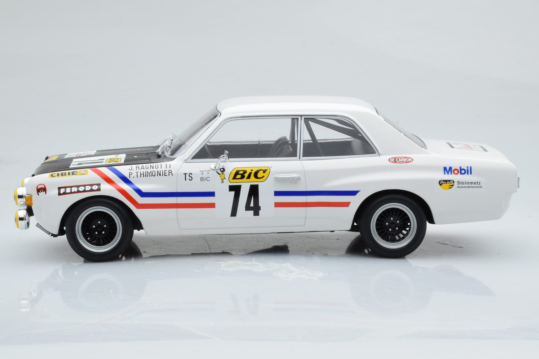Opel Commodore A Steinmetz #74 J. Ragnotti / Thimonier Tour de France Automobile 1971 Minichamps 1:18 155714674 Metal - imaginea 3 din 6