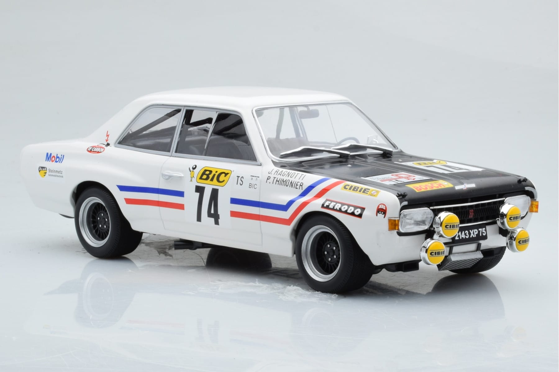 Opel Commodore A Steinmetz #74 J. Ragnotti / Thimonier Tour de France Automobile 1971 Minichamps 1:18 155714674 Metal - imaginea 4 din 6