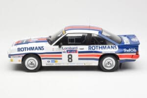Opel Manta 400 Rothmans #8 J. McRae / I. Grindrod Lombard RAC Rally 1983 IXO 1:18 18RMC038A Metal - imaginea 3 din 6