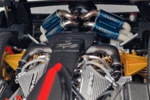 Pagani Zonda Cinque Alb Benny Almost Real 1:18 850601001 Metal - imaginea 9 din 12