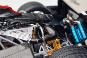 Pagani Zonda Cinque Alb Benny Almost Real 1:18 850601001 Metal - imaginea 10 din 12