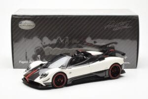 Pagani Zonda Cinque Roadster Alb Benny Almost Real 1:18 850611001 Metal - imaginea 8 din 8