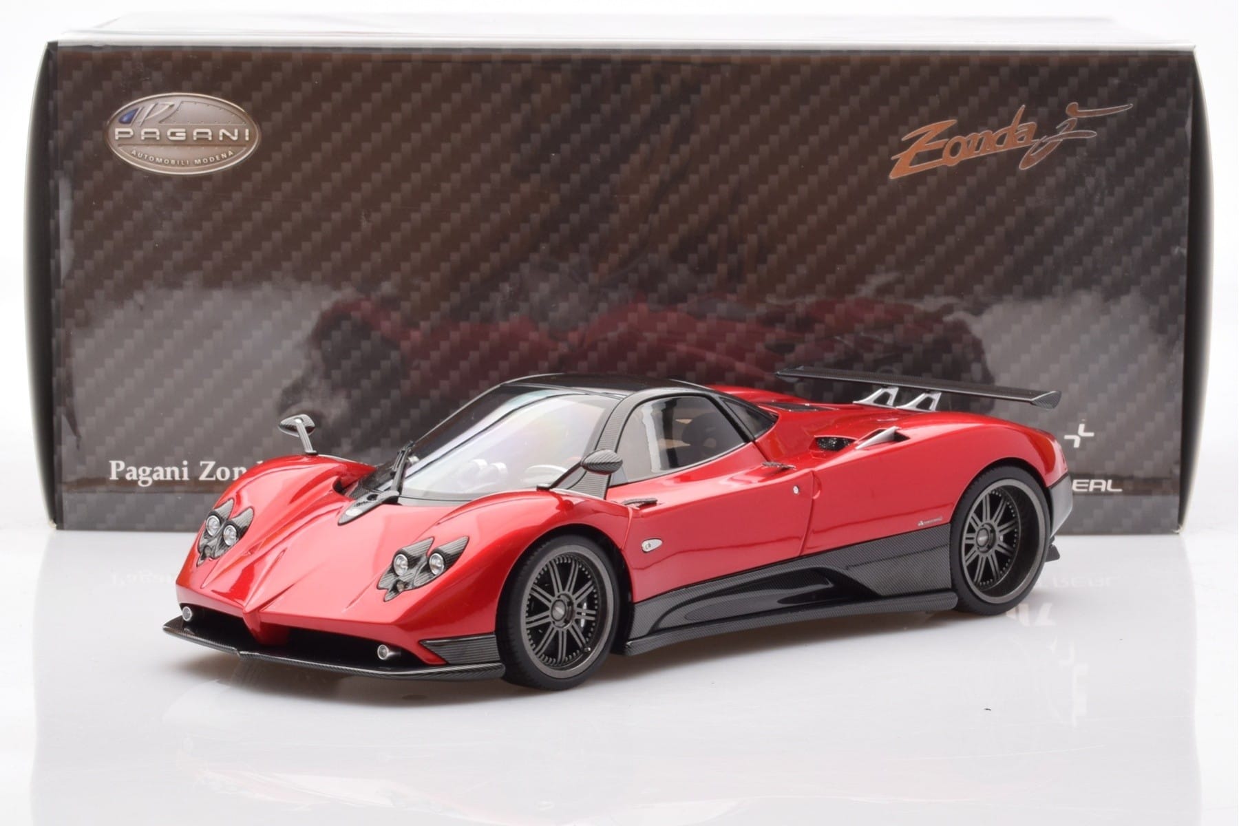 Pagani Zonda F Roșu Monza Almost Real 1:18 850406001 Metal - imaginea 8 din 8