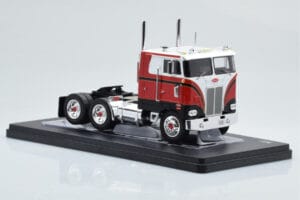 Peterbilt 352 Pacemaker Roșu Alb IXO 1:43 TR097 Metal - imaginea 3 din 4