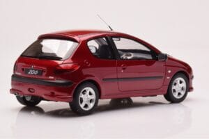 Peugeot 206 S16 Roșu Otto 1:18 OT1039 Rășină - imaginea 2 din 6
