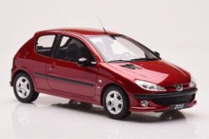Peugeot 206 S16 Roșu Otto 1:18 OT1039 Rășină - imaginea 4 din 6
