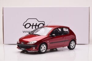 Peugeot 206 S16 Roșu Otto 1:18 OT1039 Rășină - imaginea 6 din 6