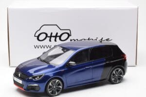 Peugeot 308 GTI Magnetic Albastru Negru Otto 1:18 OT922 Rășină - imaginea 6 din 6
