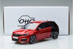 Peugeot 308 T9 GTI Roșu Otto 1:18 OT368 Rășină - imaginea 6 din 6