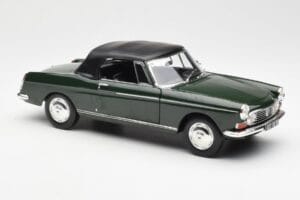 Peugeot 404 Cabriolet Antique Green Ediție Limitată Norev 1:18 184829 Metal - imaginea 6 din 8