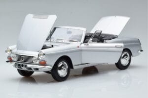 Peugeot 404 Cabriolet Argintiu Norev 1:18 184835 Metal - imaginea 2 din 8