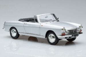Peugeot 404 Cabriolet Argintiu Norev 1:18 184835 Metal - imaginea 6 din 8