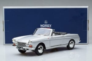 Peugeot 404 Cabriolet Argintiu Norev 1:18 184835 Metal - imaginea 8 din 8
