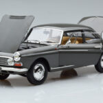 Peugeot 404 Coupe Graphite Gri Norev 1:18 - image 2 of 7