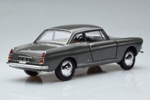 Peugeot 404 Coupe Graphite Gri Norev 1:18 184834 Metal - imaginea 3 din 7