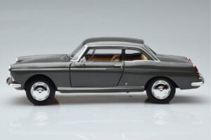 Peugeot 404 Coupe Graphite Gri Norev 1:18 184834 Metal - imaginea 4 din 7