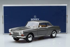 Peugeot 404 Coupe Graphite Gri Norev 1:18 184834 Metal - imaginea 7 din 7