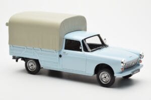 Peugeot 404 Pickup Bache Albastru Pastel Otto 1:18 OT1036 Rășină - imaginea 4 din 6
