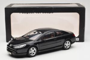 Peugeot 407 Coupé Negru Norev 1:18 184752 Metal - imaginea 8 din 8