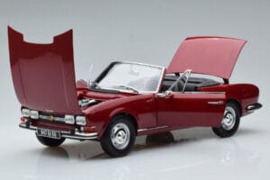 Peugeot 504 Cabriolet Roșu Norev 1:18 184818 Metal - imaginea 2 din 8