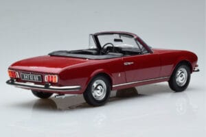 Peugeot 504 Cabriolet Roșu Norev 1:18 184818 Metal - imaginea 3 din 8