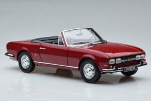 Peugeot 504 Cabriolet Roșu Norev 1:18 184818 Metal - imaginea 6 din 8