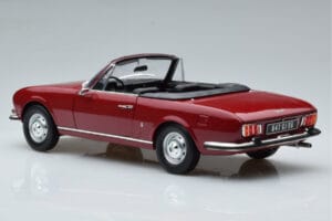 Peugeot 504 Cabriolet Roșu Norev 1:18 184818 Metal - imaginea 7 din 8
