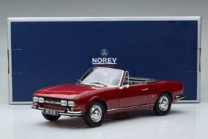 Peugeot 504 Cabriolet Roșu Norev 1:18 184818 Metal - imaginea 8 din 8