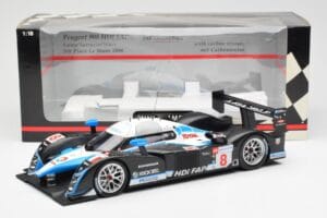 Peugeot 908 HDI FAP LMP1 #8 M. Lamy / S. Sarrazin / A. Wurz 5th Place 24 Hours of Le Mans 2008 Minichamps 1:18 150081208 Meta - imaginea 6 din 6