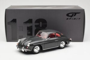 Porsche 356B 2000 GS Carrera 2 Gri GT Spirit 1:18 GT793 Rășină - imaginea 6 din 6