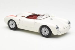 Porsche 550 Spyder Editie 70 Ani Alb Schuco 1:18 450033300 Metal - imaginea 6 din 8