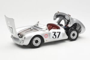Porsche 550 RS Spyder #37 H. Polensky / R. von Frankenberg 24 Hours of Le Mans 1955 Schuco 1:18 450033400 Metal - imaginea 2 din 8
