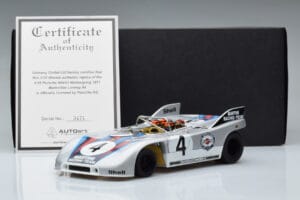 Porsche 908/03 #4 V. Elford / G. Larrousse 1000km Nurburgring 1971 AUTOart 1:18 87181 Metal - imaginea 8 din 8