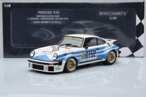 Porsche 911 934 Tebernum Racing Team #52 T. Schenken Nurburgring 300km 1976 Minichamps 1:18 155766452 Metal - imaginea 6 din 6