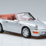 Porsche 911 964 Carrera 2 Cabriolet Argintiu Norev 1:18 187330 Metal - image 5 of 7