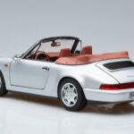 Porsche 911 964 Carrera 2 Cabriolet Argintiu Norev 1:18 187330 Metal - image 6 of 7