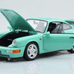 Porsche 911 964 Carrera 2 Mint Verde Norev 1:18 - image 2 of 8