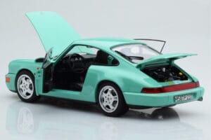 Porsche 911 964 Carrera 2 Mint Verde Norev 1:18 187327 Metal - imaginea 3 din 8