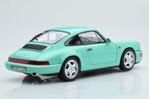 Porsche 911 964 Carrera 2 Mint Verde Norev 1:18 187327 Metal - imaginea 4 din 8