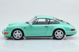 Porsche 911 964 Carrera 2 Mint Verde Norev 1:18 187327 Metal - imaginea 5 din 8